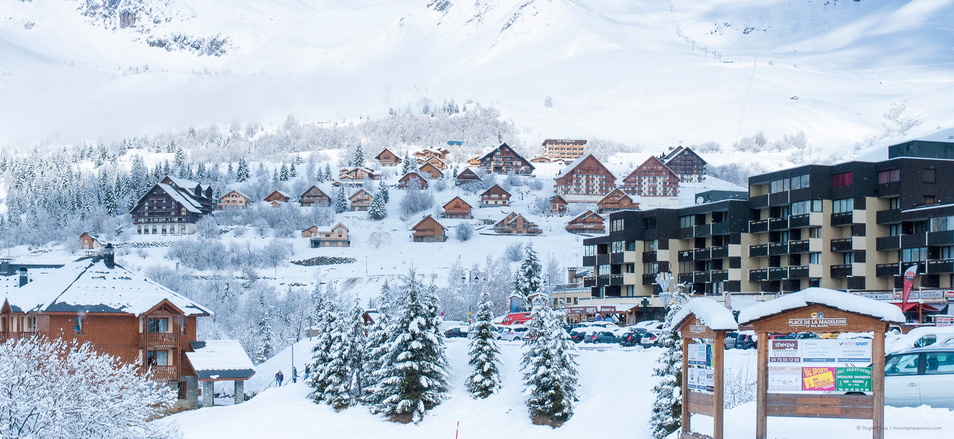 La station sous la neige